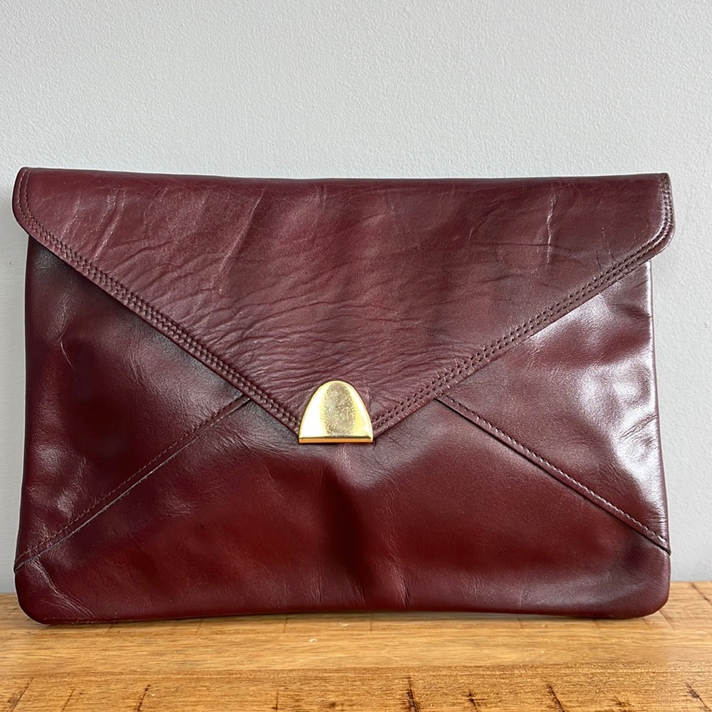 Vintage Maroon Clutch